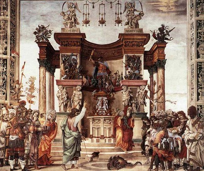 LIPPI, Filippino St Philip Driving the Dragon from the Temple of Hieropolis